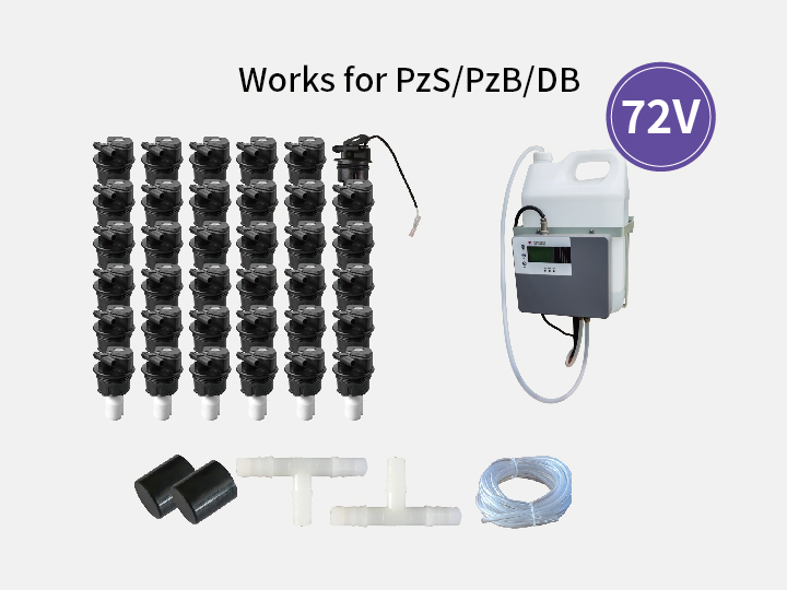 Battery watering system—72V